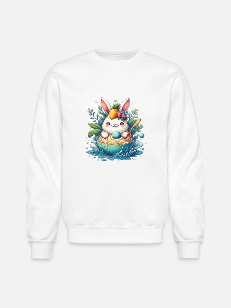Summer, baniy - Unisex Crewneck Sweatshirt - white