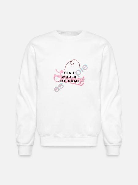sweet as pie - Unisex Crewneck Sweatshirt - white