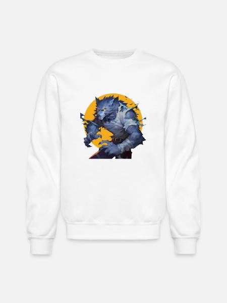 Werewolf Halloween - Unisex Crewneck Sweatshirt - white