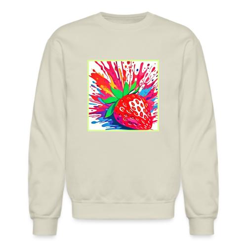 Splatter Strawberry Splash - Unisex Crewneck Sweatshirt
