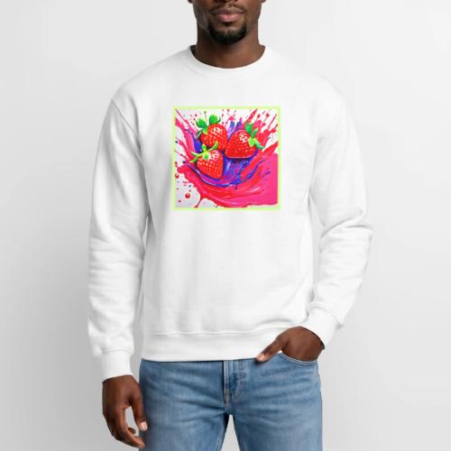 Vibrant Strawberry Splash - Unisex Crewneck Sweatshirt