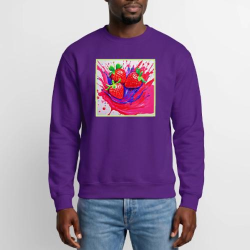 Vibrant Strawberry Splash - Unisex Crewneck Sweatshirt