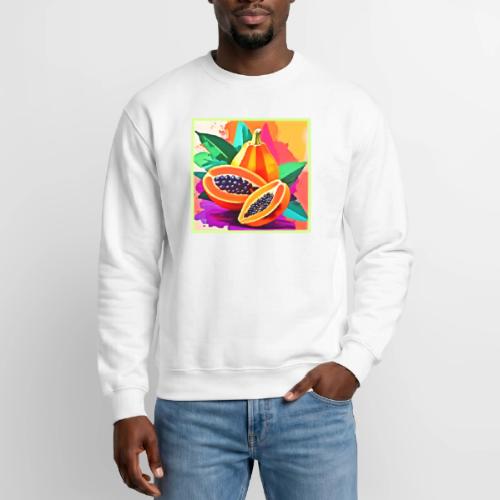 Sliced Papaya Pop Art - Unisex Crewneck Sweatshirt