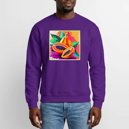 Sliced Papaya Pop Art - Unisex Crewneck Sweatshirt