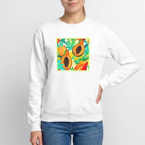 Tropical Papaya Pop Art - Unisex Crewneck Sweatshirt