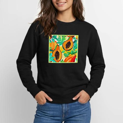 Tropical Papaya Pop Art - Unisex Crewneck Sweatshirt