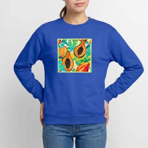 Tropical Papaya Pop Art - Unisex Crewneck Sweatshirt