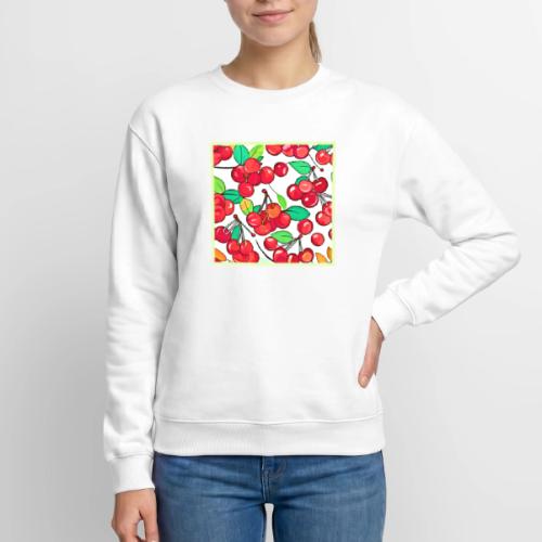 Cherry Pattern Design - Unisex Crewneck Sweatshirt