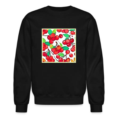 Cherry Pattern Design - Unisex Crewneck Sweatshirt
