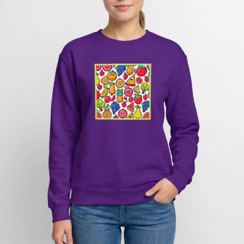 Vibrant Fruit Pattern - Unisex Crewneck Sweatshirt