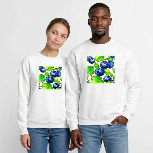 Fresh Blueberry Art - Unisex Crewneck Sweatshirt