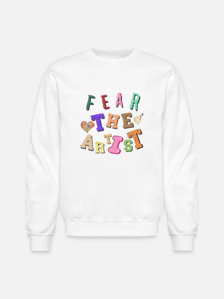 Fear the artist - Unisex Crewneck Sweatshirt - white