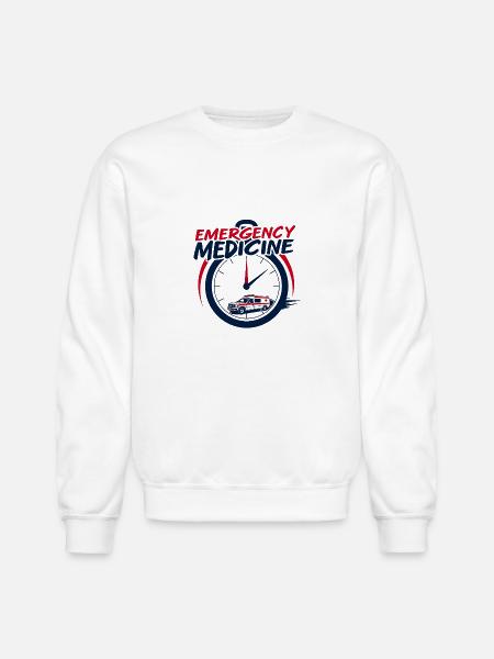 Life Saver Design - Unisex Crewneck Sweatshirt - white