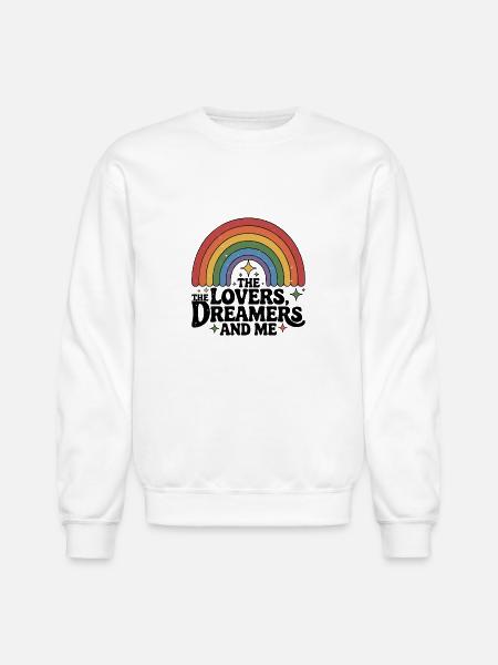 Rainbow Connection - Unisex Crewneck Sweatshirt - white