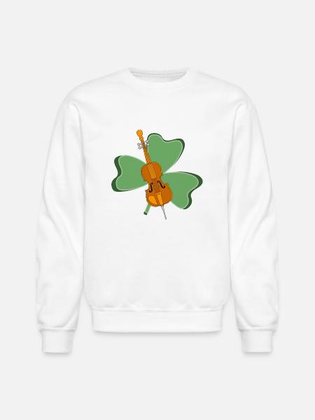 Shamrock Cello green - Unisex Crewneck Sweatshirt - white
