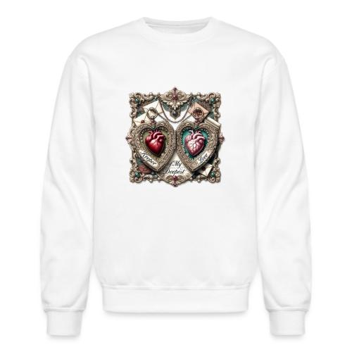 Keeper of My Deepest Love Victorian Locket T-Shirt - Unisex Crewneck Sweatshirt