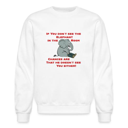 Elephant in the Room Meme - Unisex Crewneck Sweatshirt