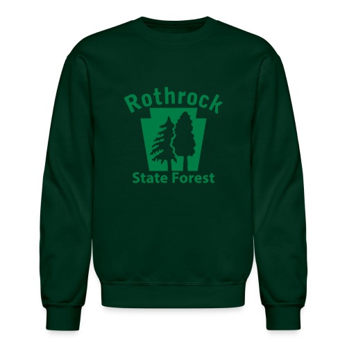 Rothrock State Forest Keystone (w/trees) - Unisex Crewneck Sweatshirt