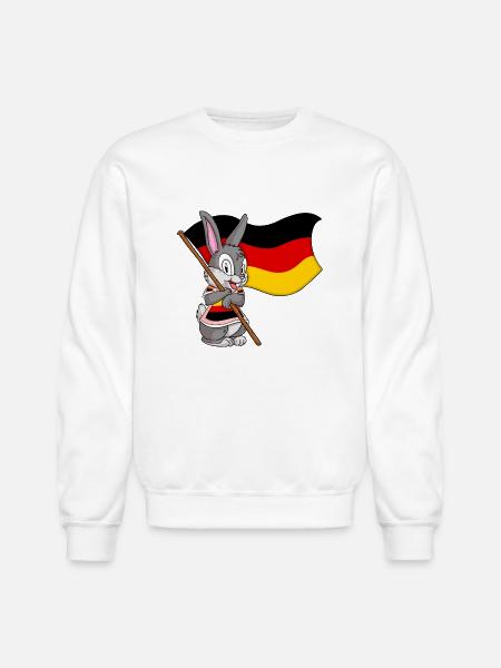 Germany Bunny - Unisex Crewneck Sweatshirt - white