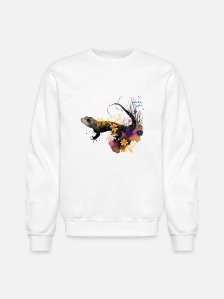 Tiger Salamander - Unisex Crewneck Sweatshirt - white
