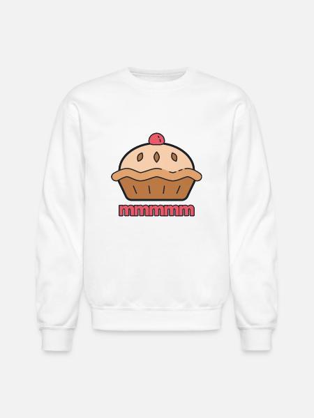 Mmmmm Pie - Unisex Crewneck Sweatshirt - white