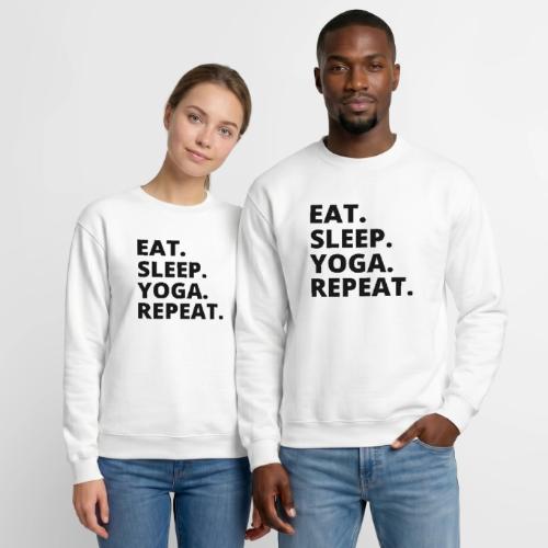 Eat Sleep Yoga: Yoga Apparel & Mindful Merch - Unisex Crewneck Sweatshirt