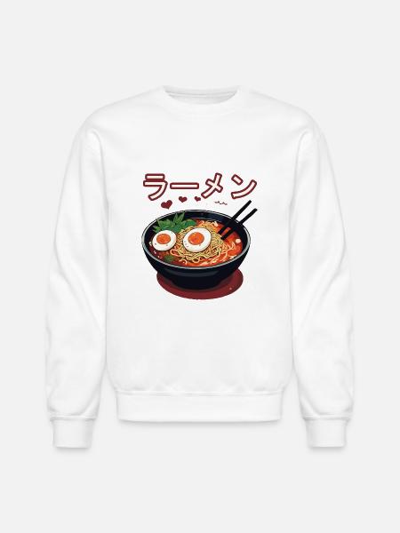Ramen - Unisex Crewneck Sweatshirt - white