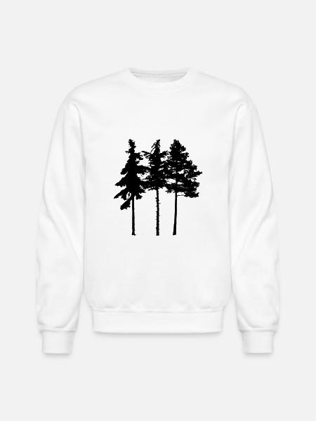 Pine Tree - Unisex Crewneck Sweatshirt - white