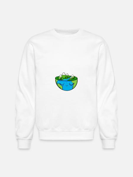 Earth Day Halftone - Unisex Crewneck Sweatshirt - white