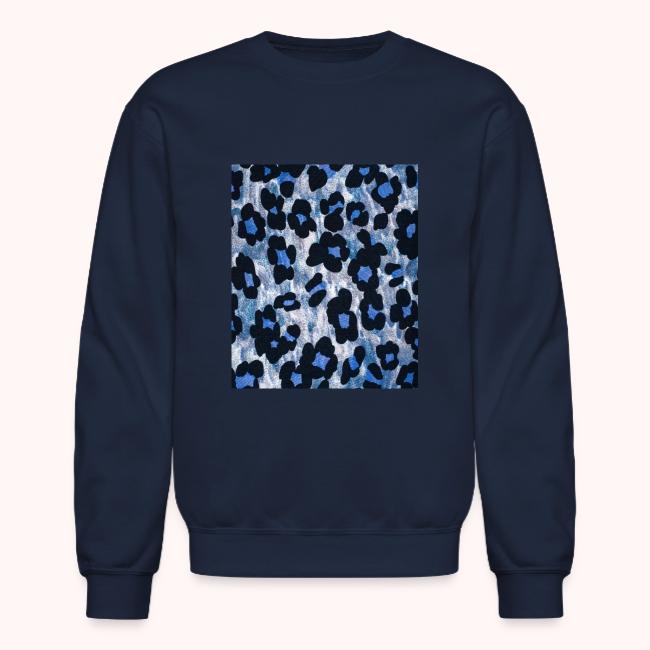 blue ank black leopard pattern