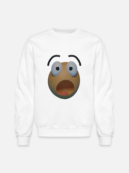 Surprised face - Unisex Crewneck Sweatshirt - white
