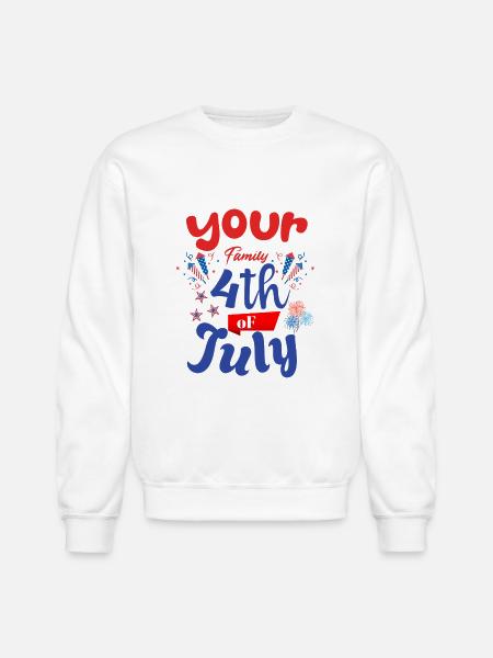 4th Of July - Unisex Crewneck Sweatshirt - white