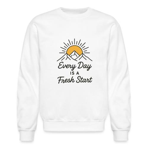 Inspirational Mountain Sunrise Motif - Unisex Crewneck Sweatshirt