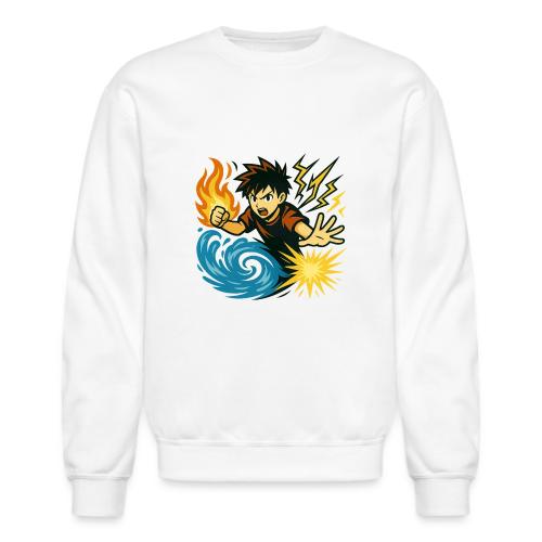 Anime Elemental Warriors | Fire, Water, Lightning - Unisex Crewneck Sweatshirt