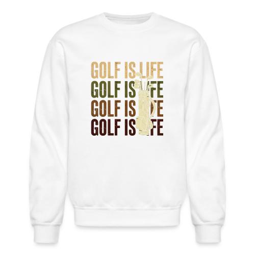 Golf Is Life - Vintage Golf Tee - Unisex Crewneck Sweatshirt