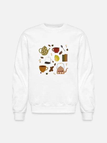 Tea lovers - Unisex Crewneck Sweatshirt - white