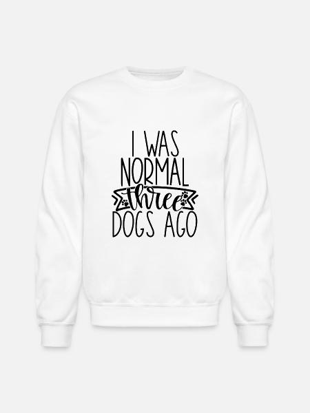Normal Three Dogs - Unisex Crewneck Sweatshirt - white