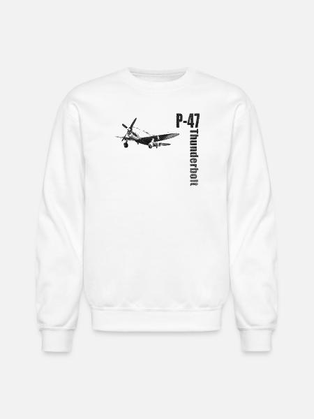 P-47 - Unisex Crewneck Sweatshirt - white