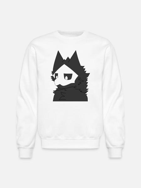 Mono Wolfish Avatar - Unisex Crewneck Sweatshirt - white