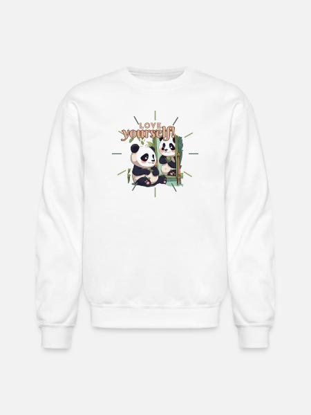 Mirror of Self-Love - Unisex Crewneck Sweatshirt - white