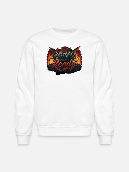 Battle Ready - Unisex Crewneck Sweatshirt - white
