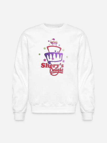 Shery's Delight Bakery Cupcake Flair - Unisex Crewneck Sweatshirt - white