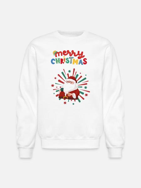 Christmas_Design - Unisex Crewneck Sweatshirt - white