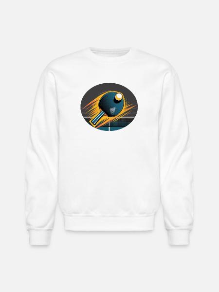 Table Tennis Velocity Burst - Unisex Crewneck Sweatshirt - white