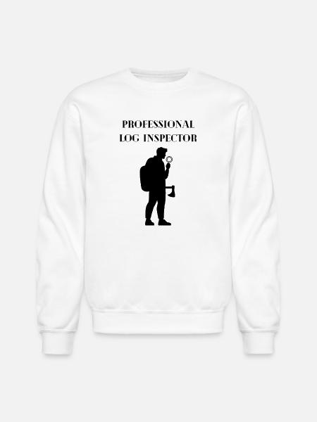 Busker Silhouette with Microphone - Unisex Crewneck Sweatshirt - white