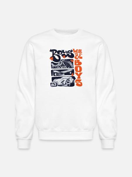 Roys Wheels & Sneakers - Unisex Crewneck Sweatshirt - white