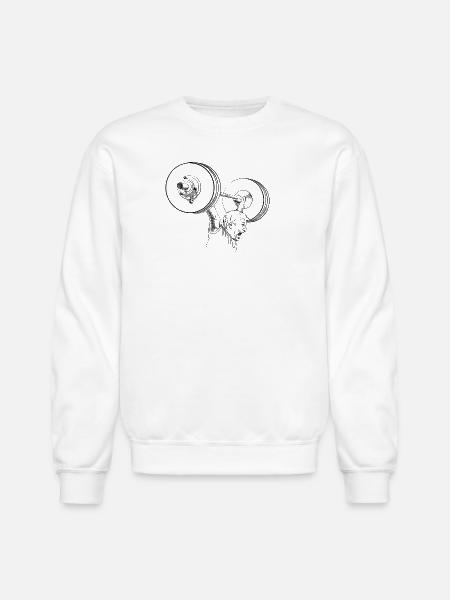 Weightlifting - Unisex Crewneck Sweatshirt - white