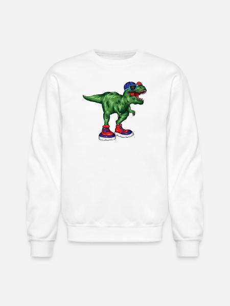 Dino Sneaker Rex - Unisex Crewneck Sweatshirt - white