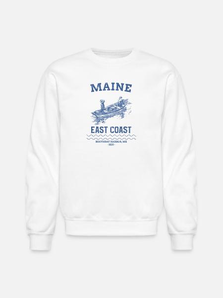 east_coast_boothbay - Unisex Crewneck Sweatshirt - white