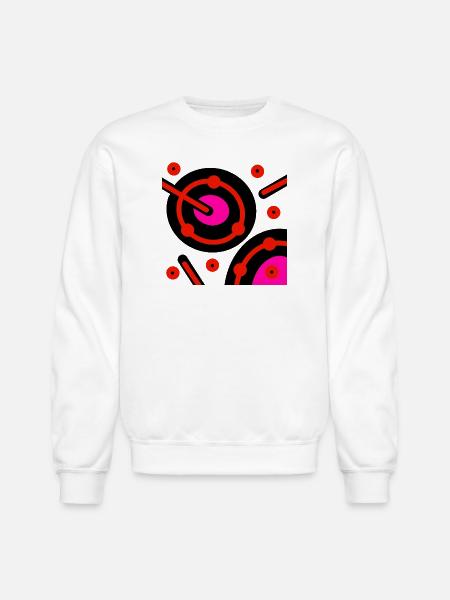 Neon Orbit Circuit - Unisex Crewneck Sweatshirt - white